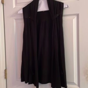 Size s black cotton & rayon sweater vest